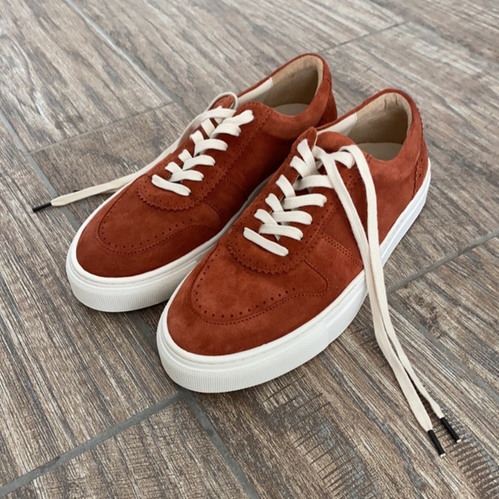 SOLD.  Ulla Johnson Kai Sneakers Rust Suede Size 9